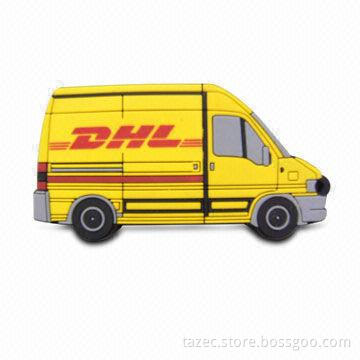 Car-shaped Bootable USB Flash Drive, Supports Write Protection Switch, Made of Silicone Material